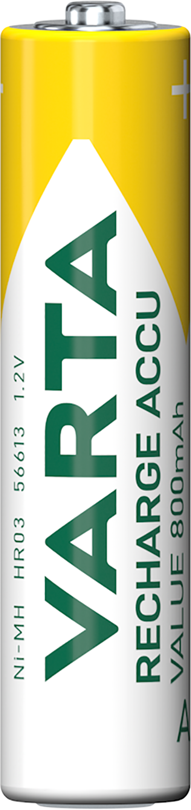 Varta Professional Wiederaufladbare Batterie, AAA / LR3, 800mAh, Satz mit 4 Stück