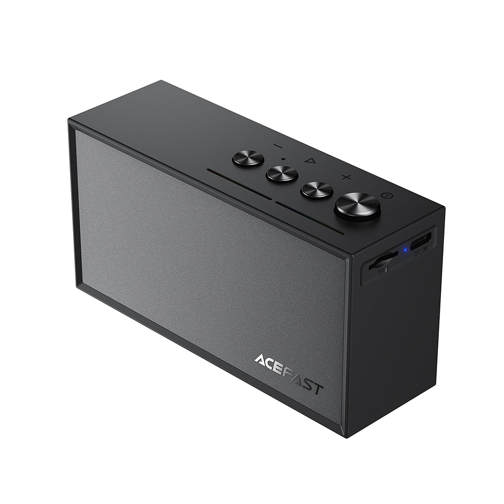 Bluetooth-Lautsprecher Acefast K9 Go, 7W, TWS, RGB, wasserdicht, Schwarz
