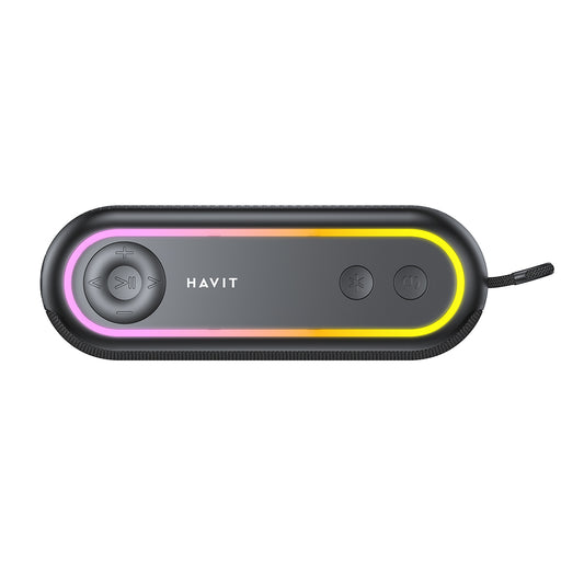 Tragbarer Bluetooth-Lautsprecher HAVIT SK810BT, 7W, RGB, Wasserdicht, Schwarz