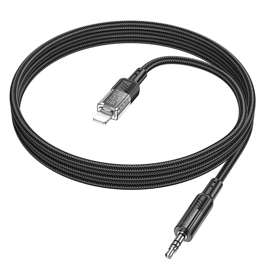 Audio-Kabel Lightning - 3,5mm HOCO UPA27, 1,2m, Schwarz