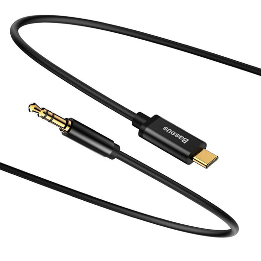 Audiokabel USB-C - 3.5mm Baseus Yiven Yiven M01, 1.2m, Schwarz CAM01-01