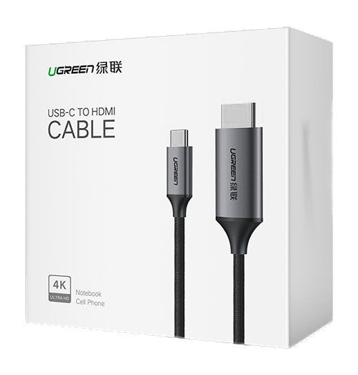 Audio- und Videokabel USB-C - HDMI UGREEN MM142, 1,5m, Schwarz