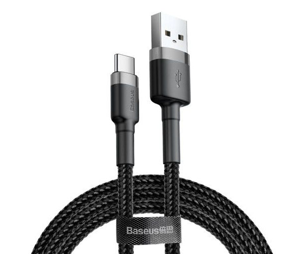 Daten- und Ladekabel USB-A - USB-C Baseus Cafule, 18W, 2m, Grau CATKLF-CG1