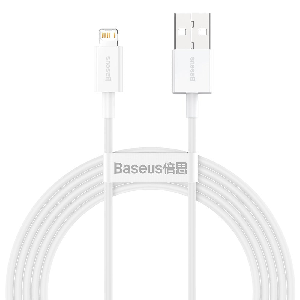 Data and Charging Cable USB-A - Lightning Baseus Superior Series, 20W, 2m, White CALYS-C02