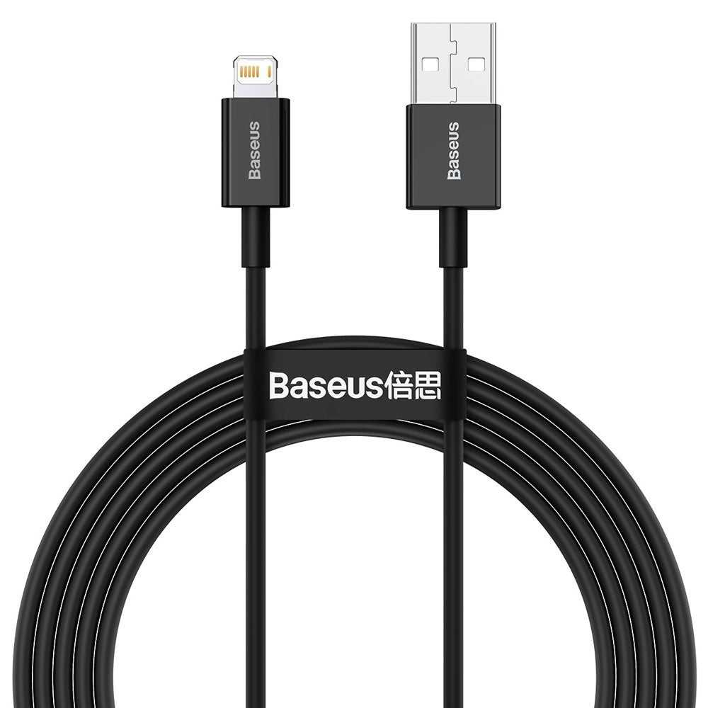 USB-A- auf Lightning-Daten- und Ladekabel Baseus Superior Series, 20W, 2m, Schwarz CALYS-C01