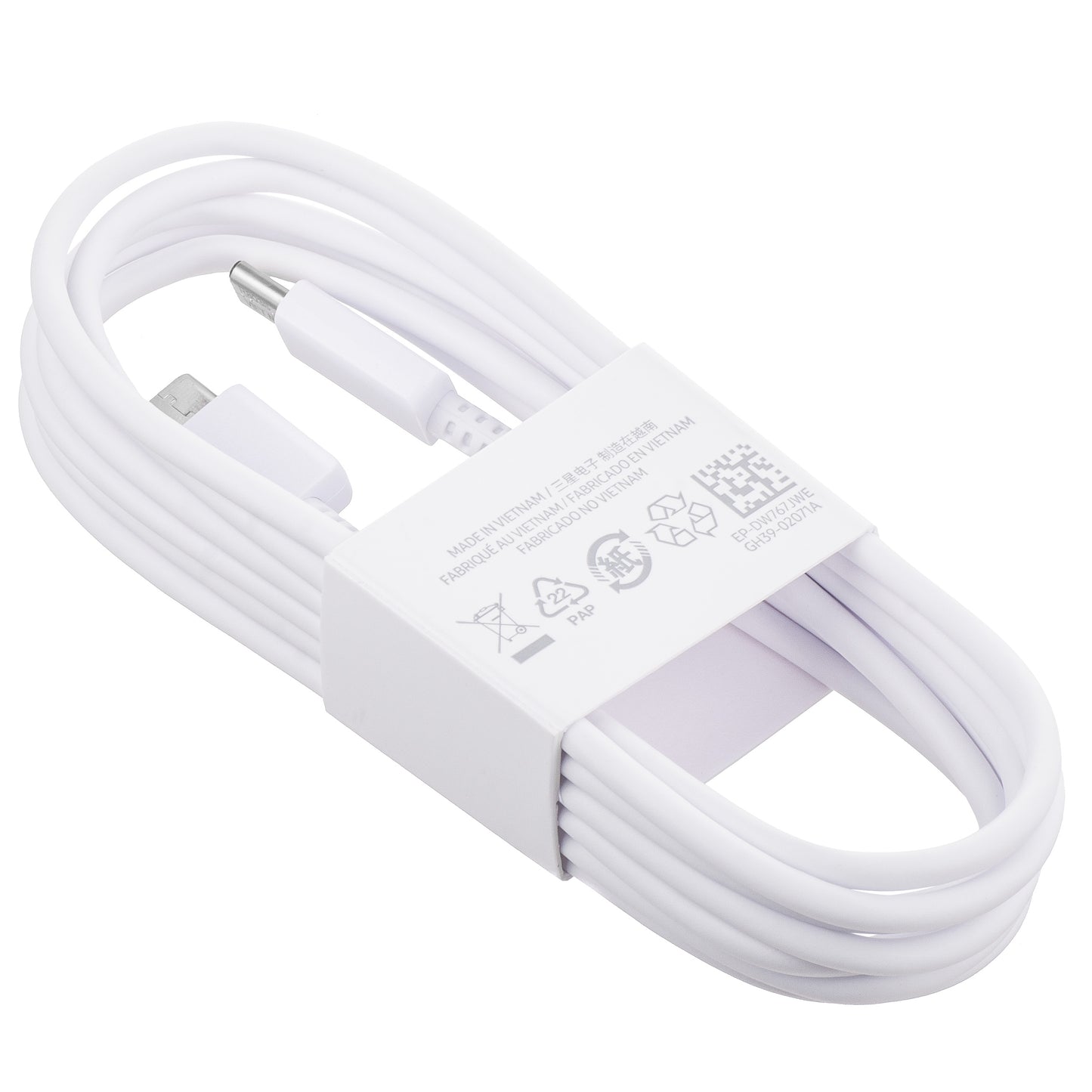 Daten- und Ladekabel USB-C - USB-C Samsung EP-DW767JWE, 25W, 1.8m, Weiß GP-TOU021RFCWW