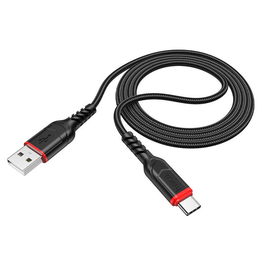 Daten- und Ladekabel USB-A - USB-C HOCO X59 Victory, 18W, 1m, Schwarz