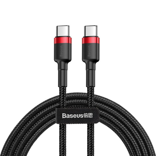 USB-C Daten- und Ladekabel - USB-C Baseus Cafule, 60W, 1m, Rot CATKLF-G91