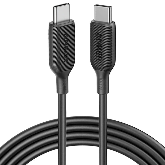 USB-C Daten- und Ladekabel - USB-C Anker 543, 100W, 1,8m, Schwarz A80E2G11