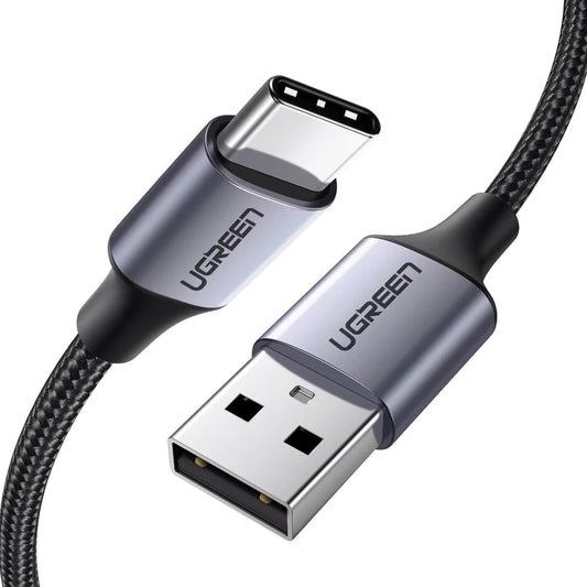 USB-A auf USB-C Daten- und Ladekabel UGREEN US288, 18W, 0.5m, Schwarz