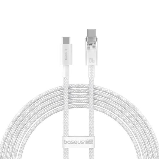 USB-C Daten- und Ladekabel - USB-C Baseus Explorer, 100W, 2m, Weiß P10319703221-01