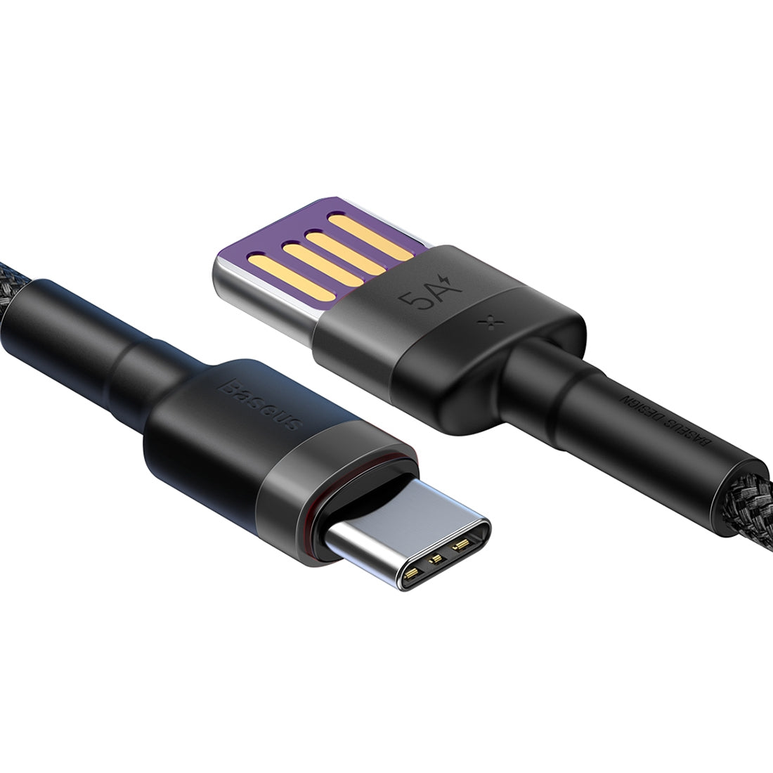 USB-A - USB-C Daten- und Ladekabel Baseus Cafule Special Edition, 40W, 1m, Grau CATKLF-PG1