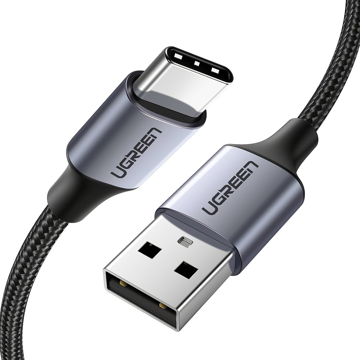 USB-A - USB-C Daten- und Ladekabel UGREEN US288, 18W, 1m, Schwarz