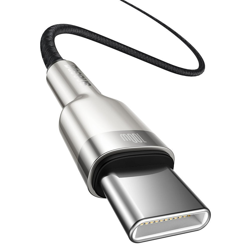 USB-C Daten- und Ladekabel - USB-C Baseus Cafule Metal Series, 100W, 1m, Schwarz CATJK-C01