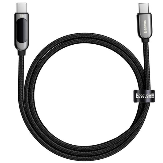 USB-C Daten- und Ladekabel - USB-C Baseus Display, 100W, 1m, Schwarz CATSK-B01
