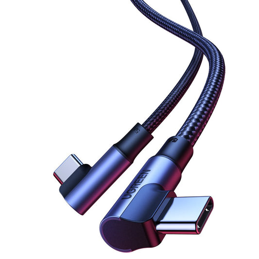 USB-C Daten- und Ladekabel - USB-C UGREEN US335 Gewinkelt, 100W, 1m, Schwarz