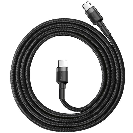USB-C Daten- und Ladekabel - USB-C Baseus Cafule, 60W, 1m, Schwarz CATKLF-GG1 CATKLF-GG1