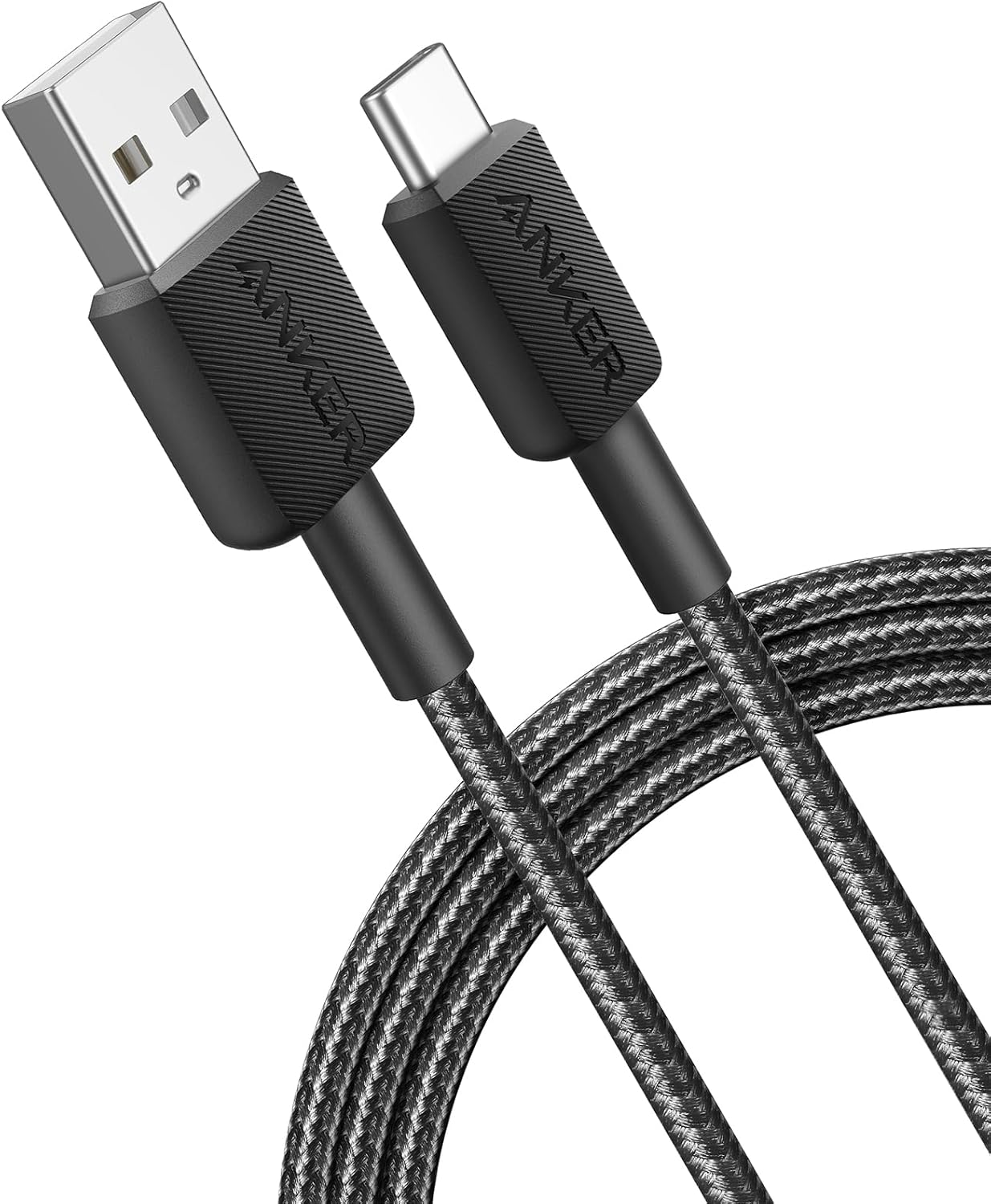 USB-A - USB-C Anker 322 Daten- und Ladekabel, 18W, 0.9m, Schwarz A81H5G11