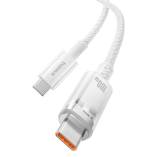 USB-C Daten- und Ladekabel - USB-C Baseus Explorer, 100W, 2m, Weiß P10319703221-01