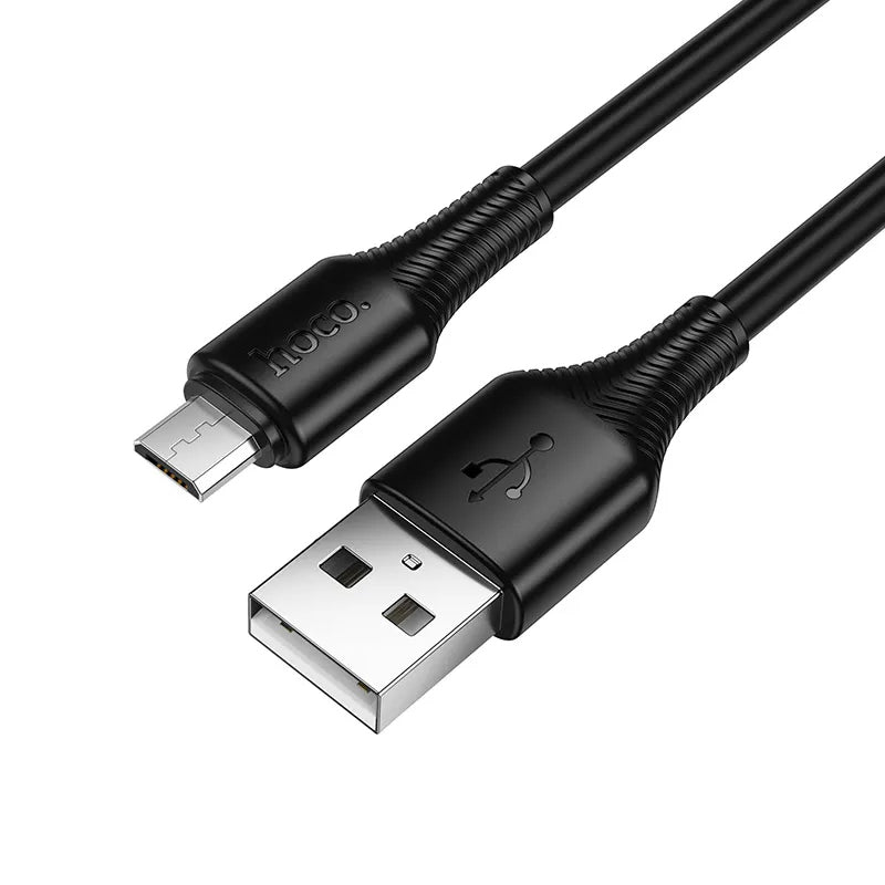 USB-A to microUSB Data and Charging Cable HOCO X120, 18W, 1m, Black