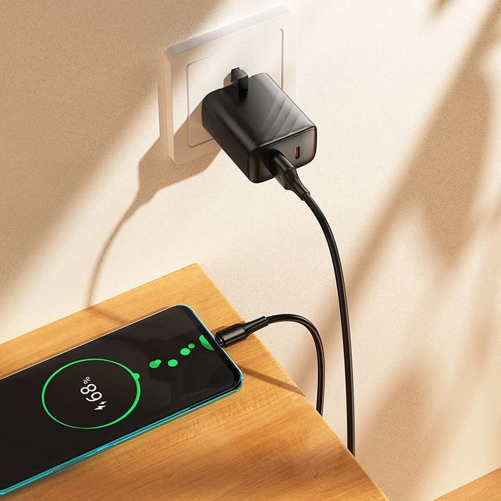 Daten- und Ladekabel USB-A - USB-C HOCO X120, 60W, 1m, Schwarz