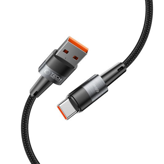 USB-A- auf USB-C-Daten- und Ladekabel Tech-Protect Ultraboost, 66W, 0,5m, Grau