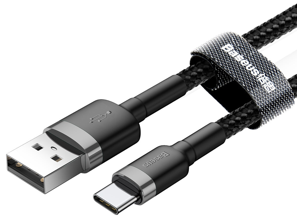 Daten- und Ladekabel USB-A - USB-C Baseus Cafule, 60W, 1m, Grau CATKLF-BG1