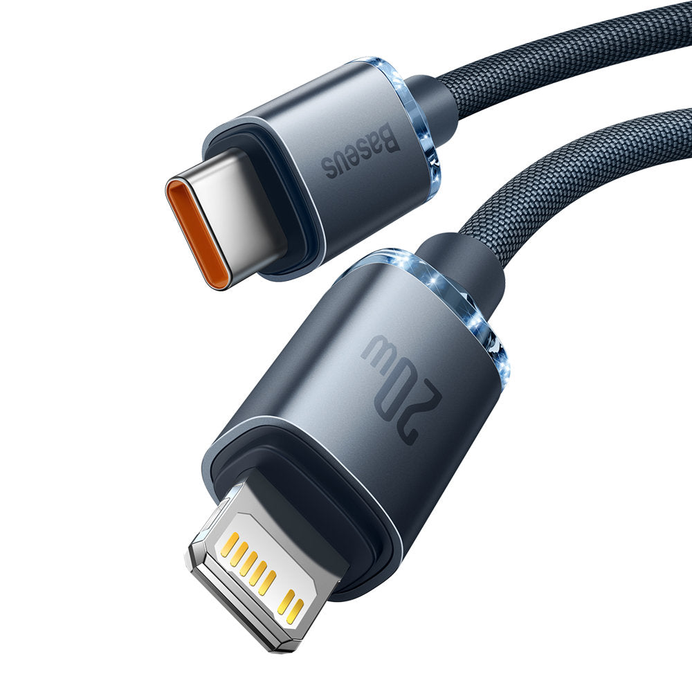 Baseus Crystal Shine Series USB-C auf Lightning Kabel 20W 1.2m | Schwarz