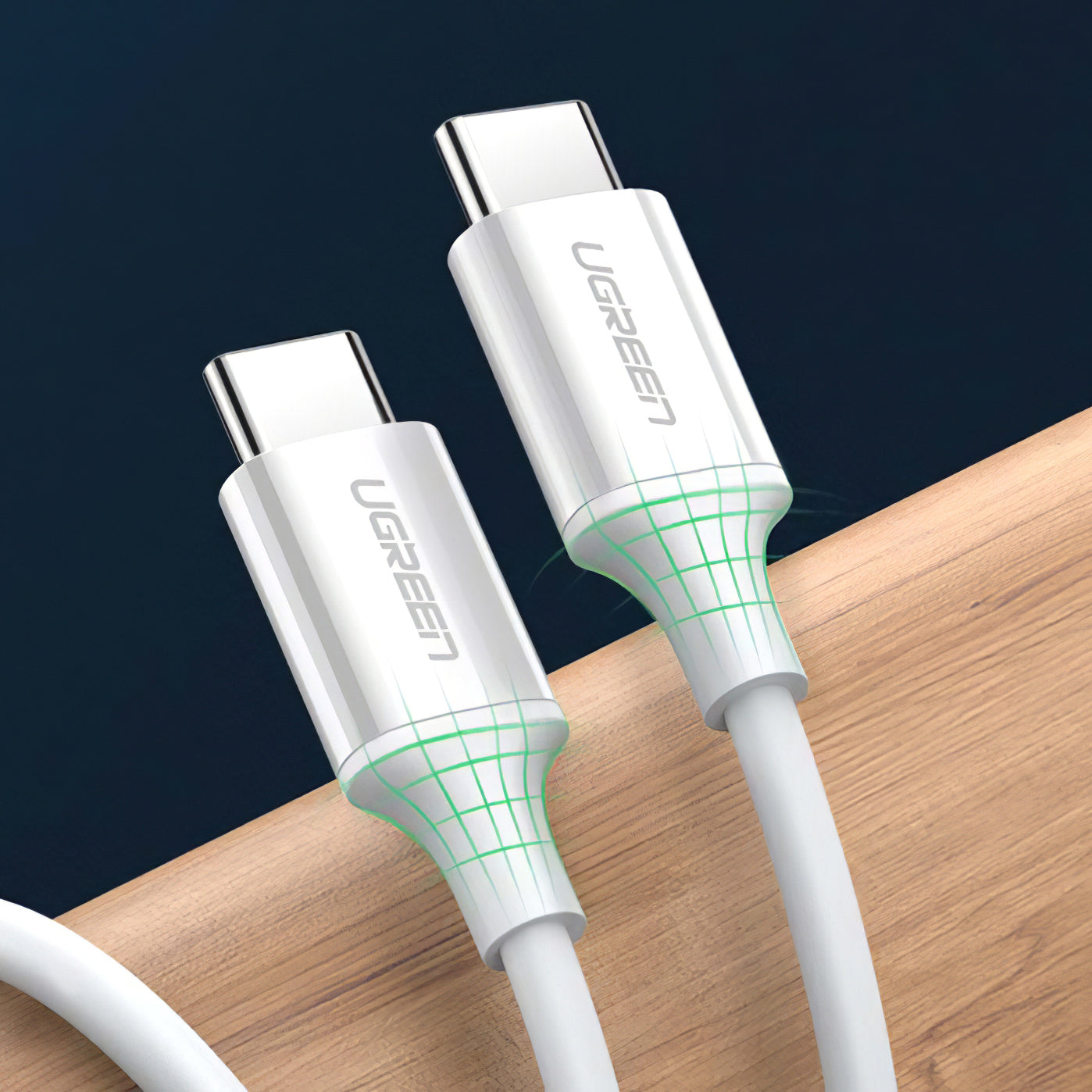 USB-C Daten- und Ladekabel - USB-C UGREEN US264, 60W, 2m, Weiß