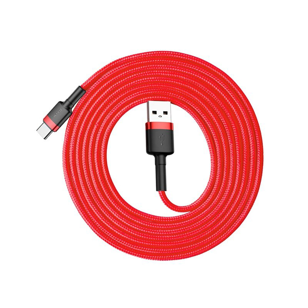 Daten- und Ladekabel USB-A - USB-C Baseus Cafule, 18W, 2m, Rot CATKLF-C09