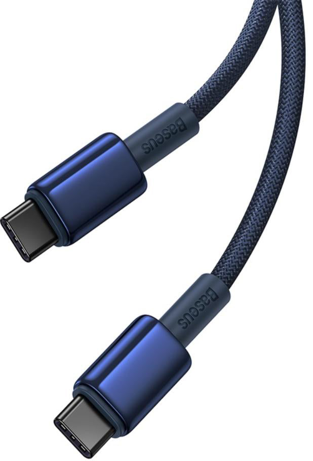 USB-C Daten- und Ladekabel - USB-C Baseus Tungsten Gold, 100W, 1m, Marineblau P10319800321-03