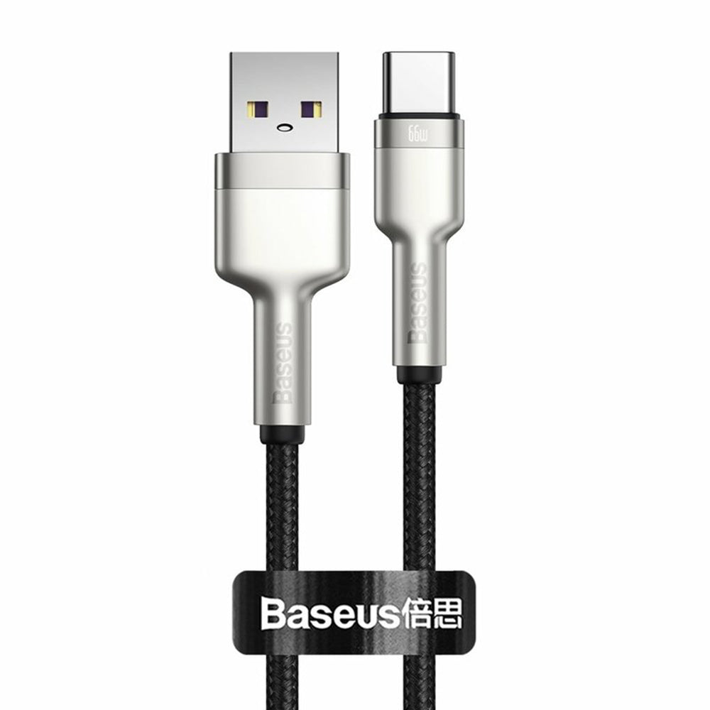 USB-A - USB-C Daten- und Ladekabel Baseus Cafule Metal Series, 66W, 2m, Schwarz CAKF000201
