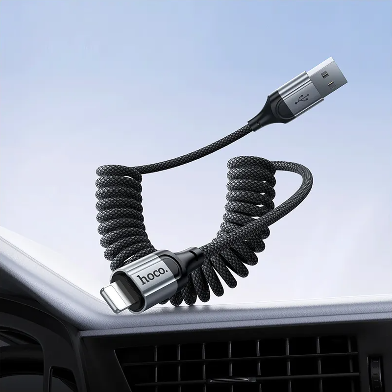 USB-A to Lightning Data and Charging Cable HOCO X121, 27W, 1.5m, Black