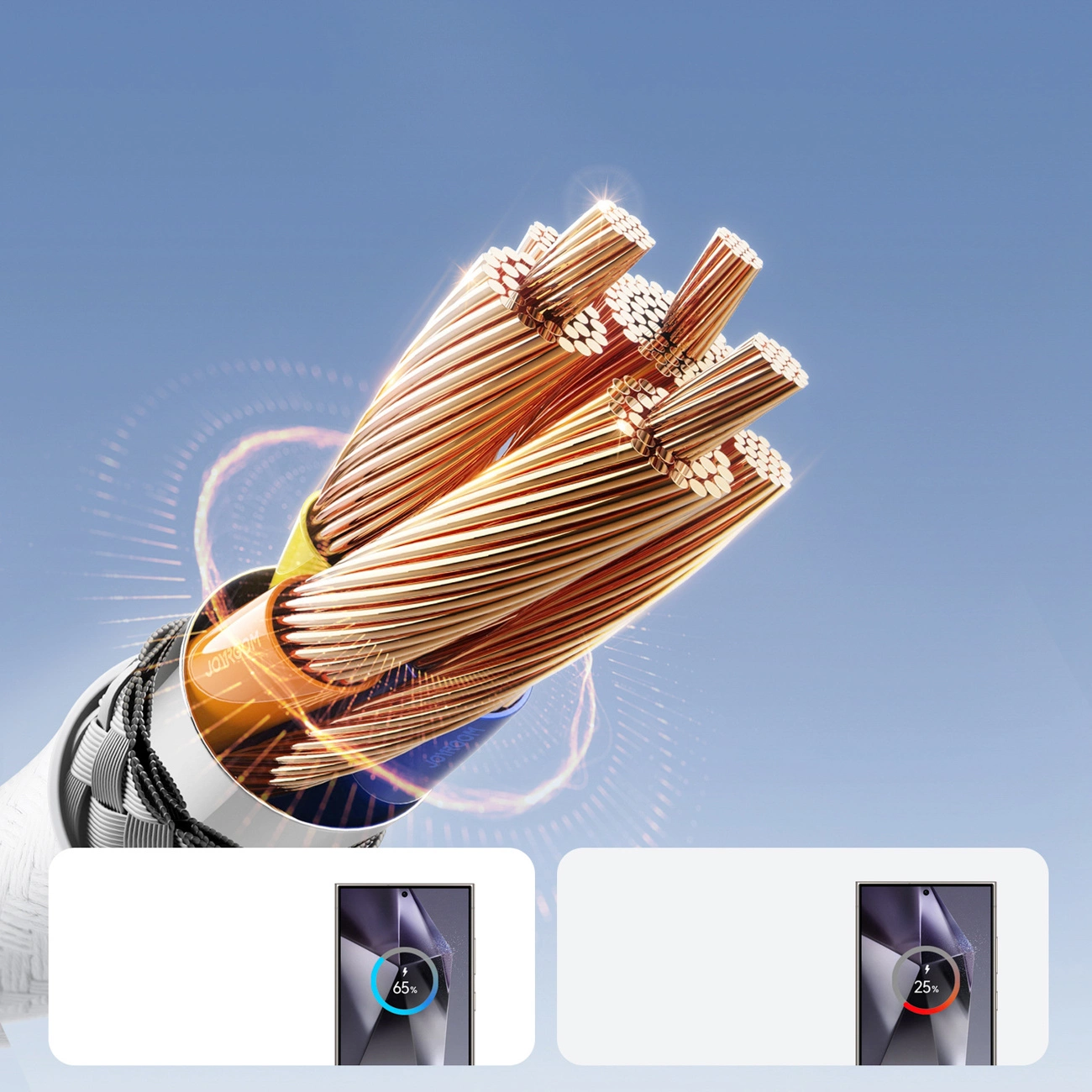 Daten- und Ladekabel USB-A - USB-C Joyroom S-A28 Flash, 18W, 1m, Weiß