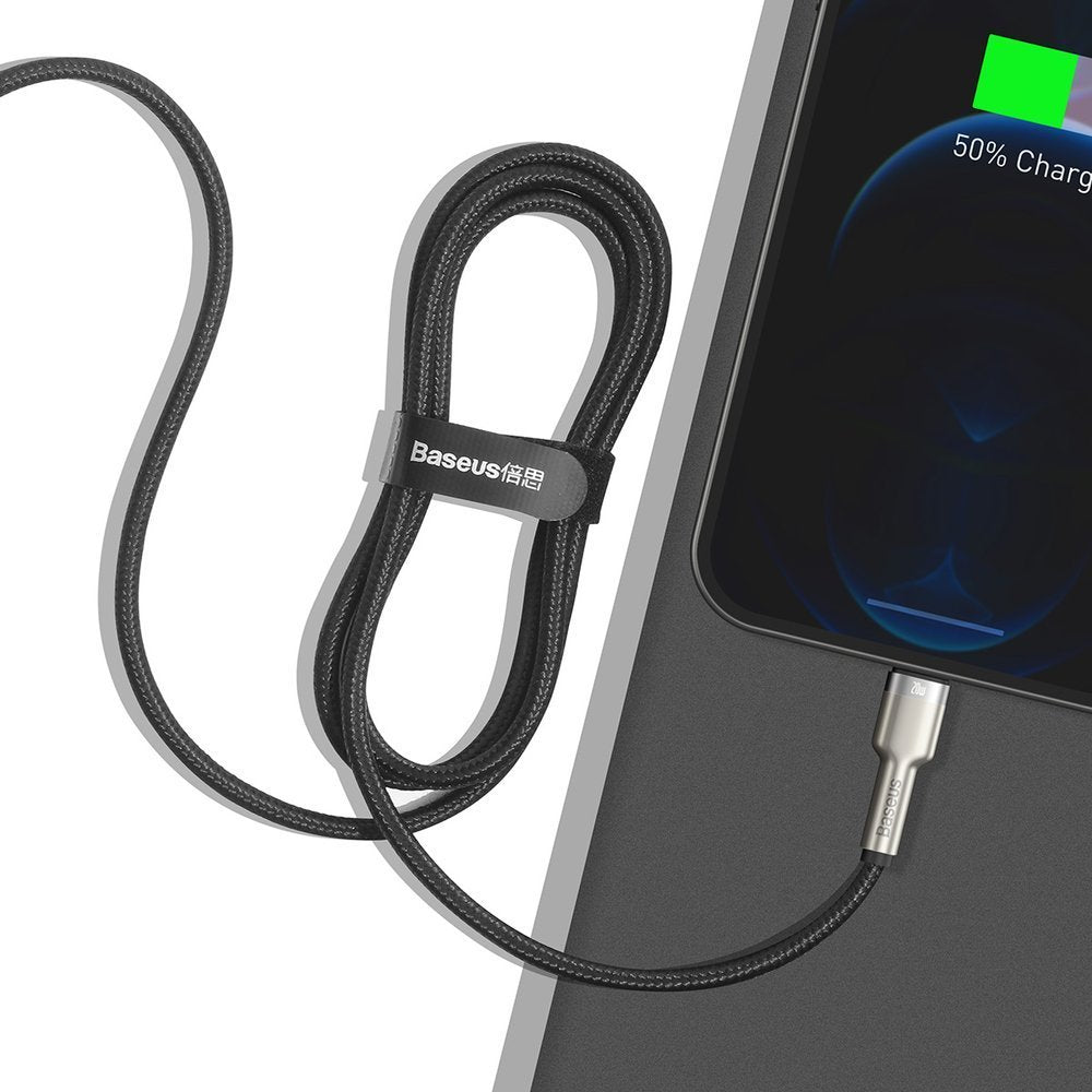 Baseus Cafule Metal Series USB-C auf Lightning Kabel 20W 1m | Schwarz