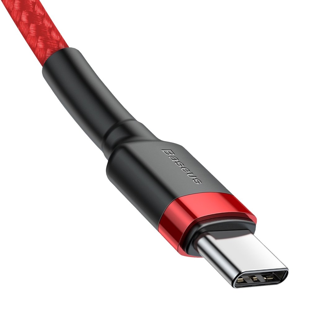 USB-C Daten- und Ladekabel - USB-C Baseus Cafule, 60W, 2m, Rot CATKLF-H09