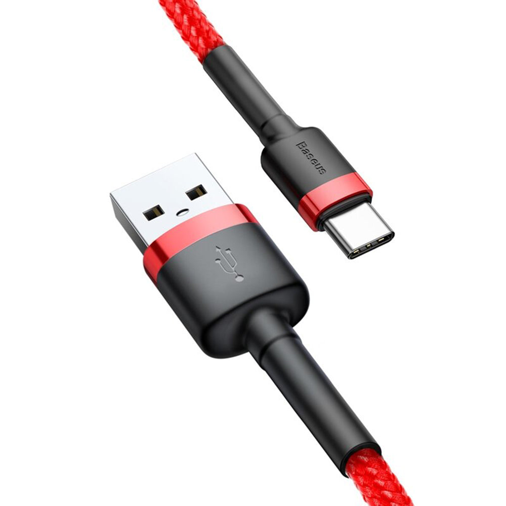 Daten- und Ladekabel USB-A - USB-C Baseus Cafule, 18W, 2m, Rot CATKLF-C09