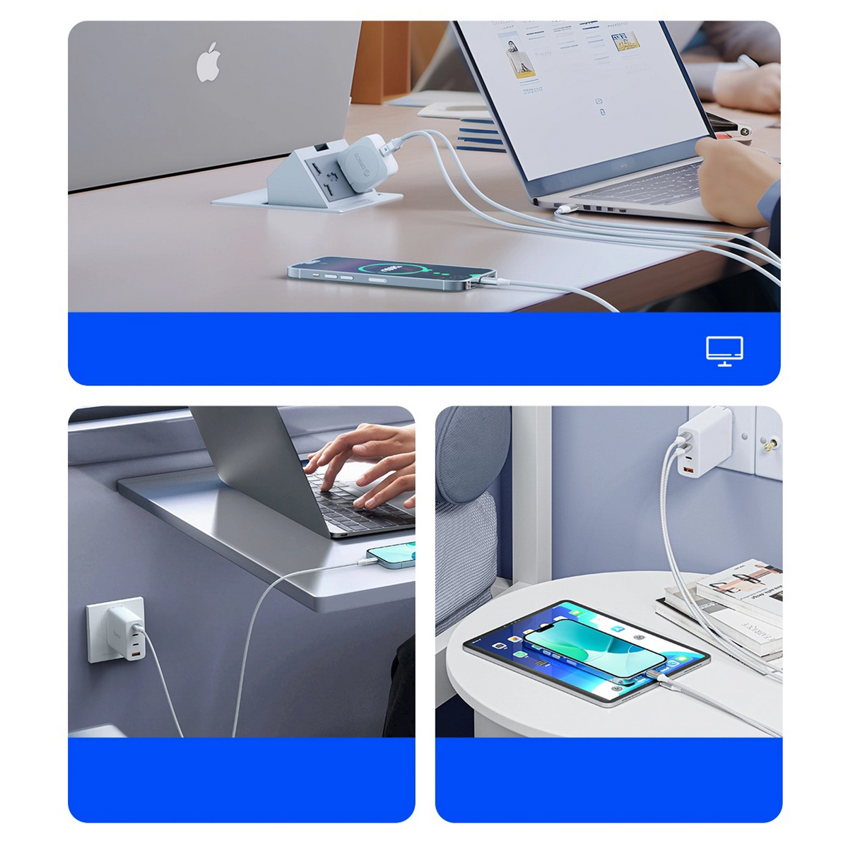 USB-C Daten- und Ladekabel - USB-C Orico CDX, 60W, 1m, Weiß