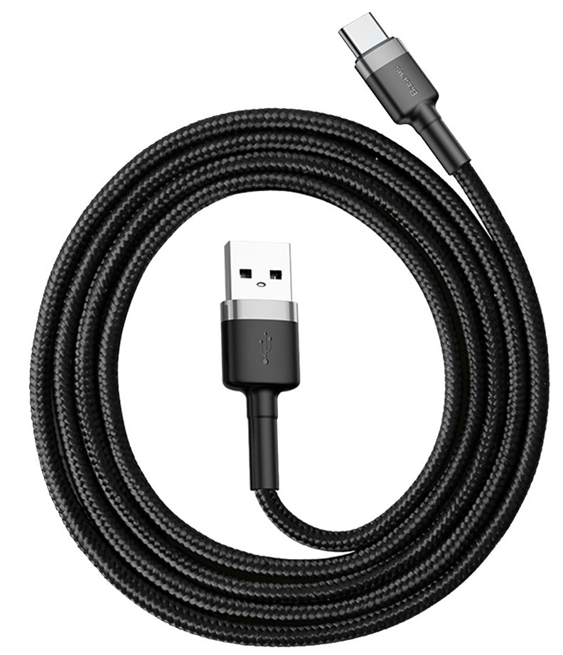 Daten- und Ladekabel USB-A - USB-C Baseus Cafule, 60W, 1m, Grau CATKLF-BG1
