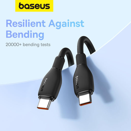 USB-C Daten- und Ladekabel - USB-C Baseus Pudding, 100W, 1,2m, Schwarz P10355702111-00