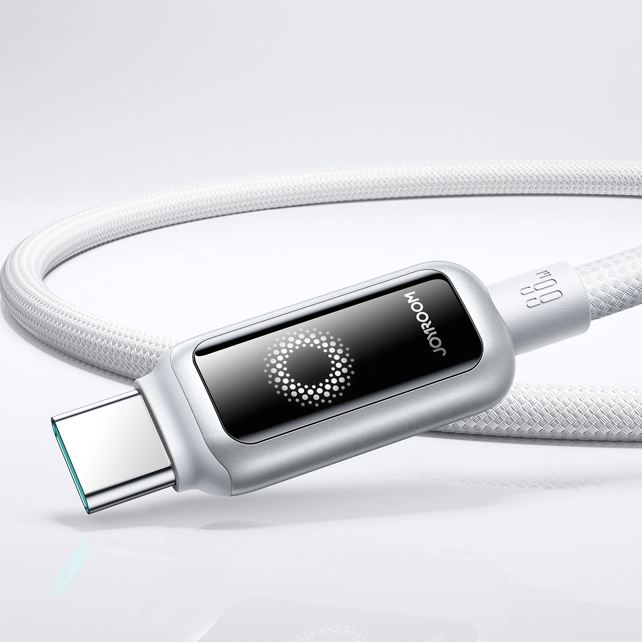Daten- und Ladekabel USB-A - USB-C Joyroom S-A55 StarFlight Display, 66W, 1.2m, Weiß