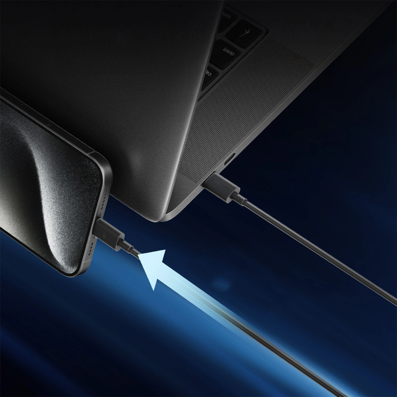 USB-C Daten- und Ladekabel - USB-C Cuktech, 240W, 1,5m, Schwarz CKCTC615NCBK