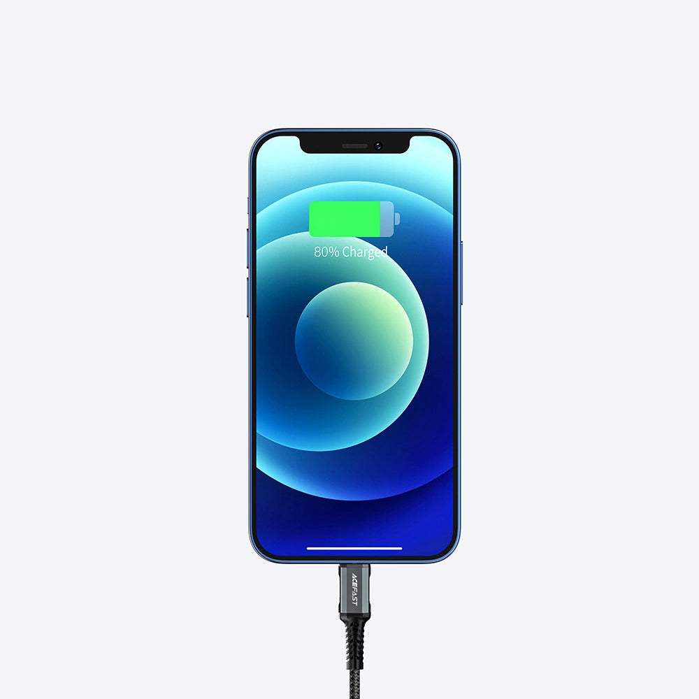 Daten- und Ladekabel USB-A - Lightning Acefast C1-02, 18W, 1,2m, Schwarz