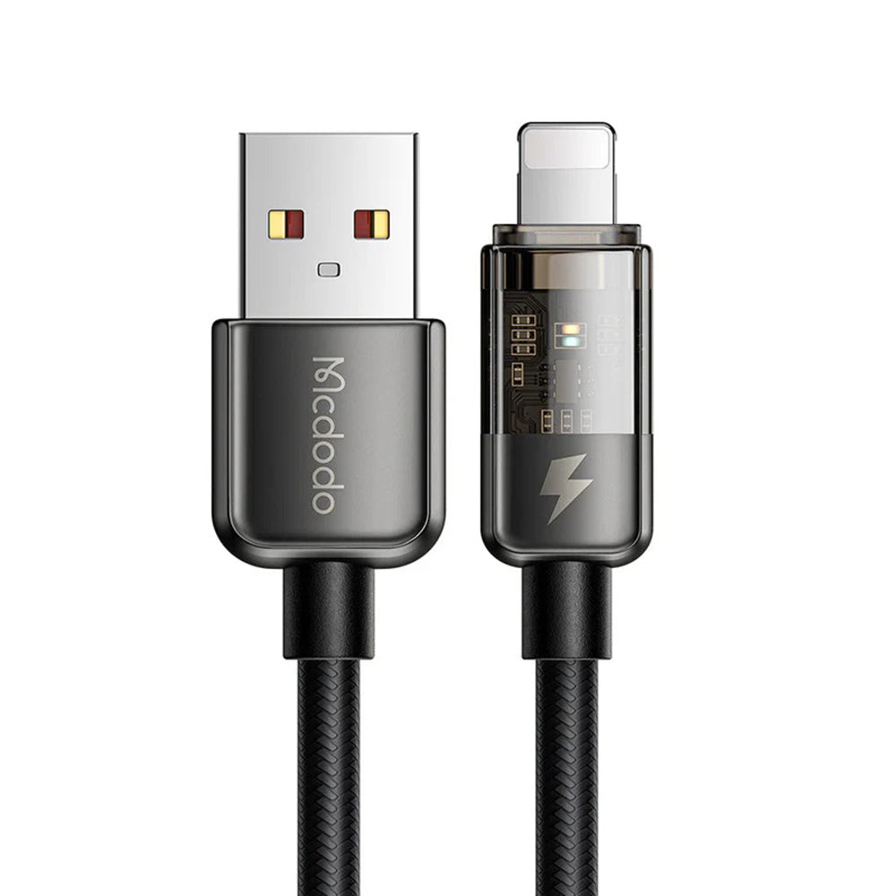Daten- und Ladekabel USB-A - Lightning McDodo CA-3140 Auto Power Off, 18W, 1,2m, Schwarz