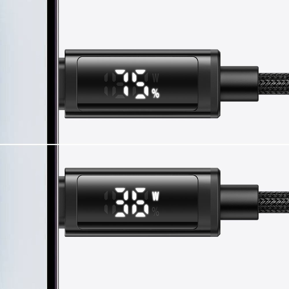 Daten- und Ladekabel USB-A - Lightning McDodo CA-7970 Display, 18W, 1,2m, Schwarz