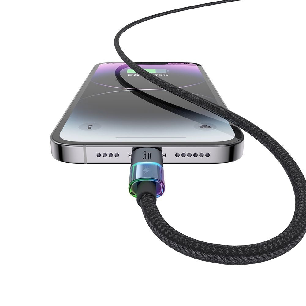 Daten- und Ladekabel USB-A - Lightning McDodo CA-8170 Colorful, 18W, 1.2m, Schwarz