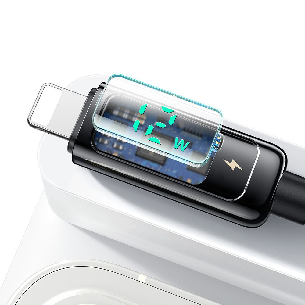 Daten- und Ladekabel USB-A - Lightning McDodo CA-9940 Display, 12W, 1,2m, Schwarz