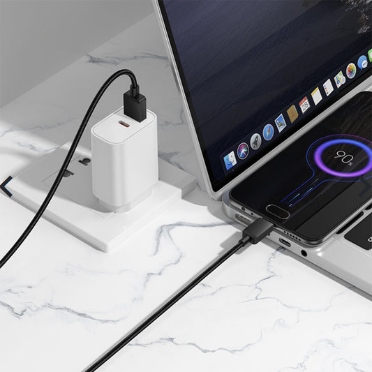 Daten- und Ladekabel USB-A - microUSB Borofone BX120 Placer, 18W, 1m, Schwarz