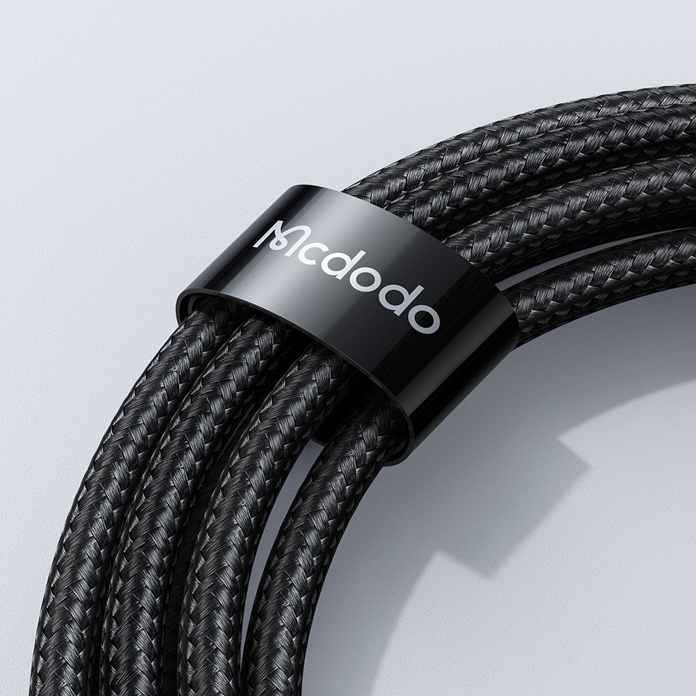 USB-A - microUSB Daten- und Ladekabel McDodo CA-1070 Display, 18W, 1.2m, Schwarz
