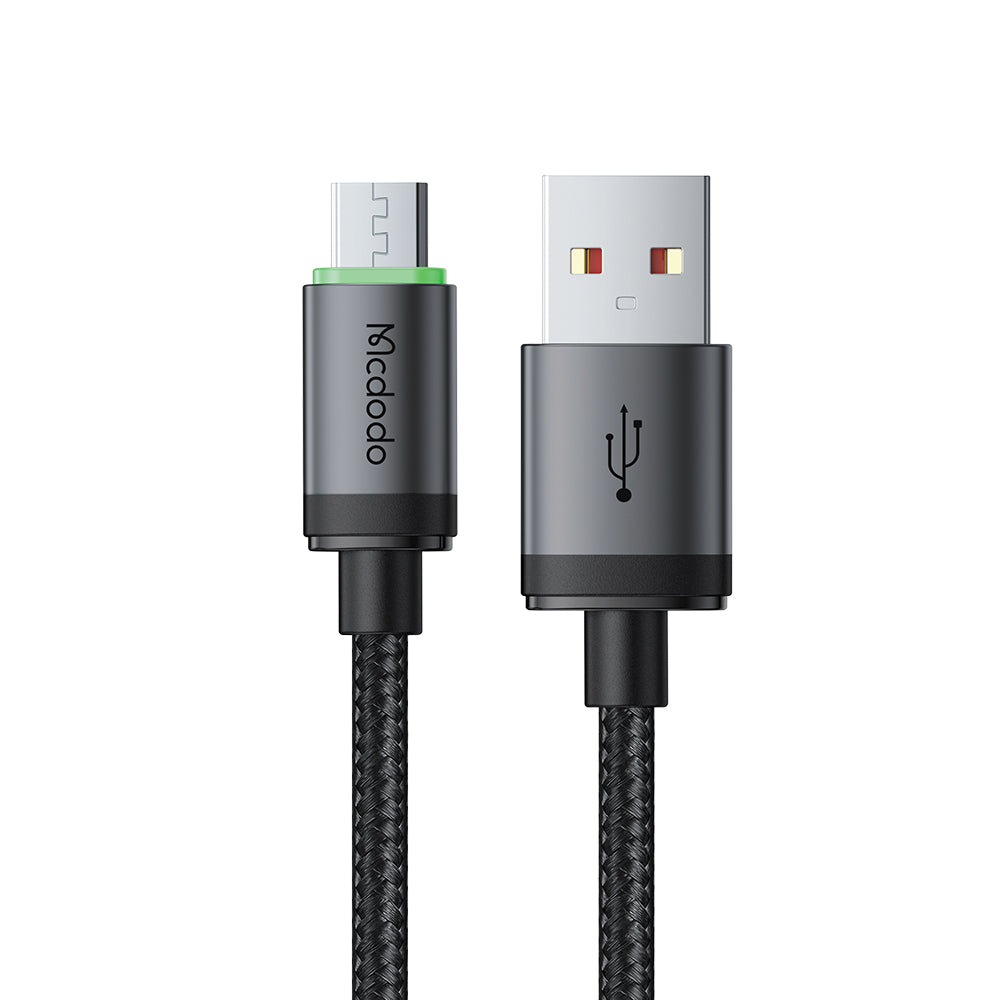 Daten- und Ladekabel USB-A - microUSB McDodo CA-3990, 18W, 1m, Schwarz